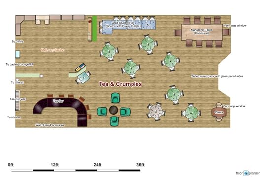 tea and stationery shop floor plan