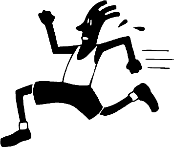 running away from calories