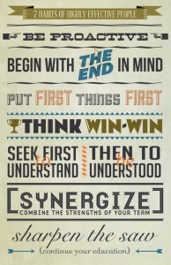 Fun list of all seven habits.