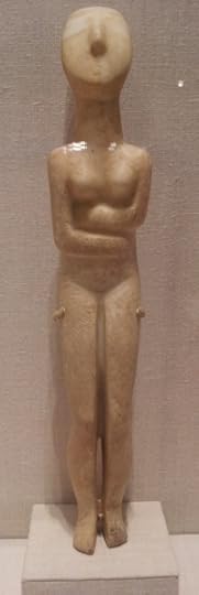Marble female figure, Cycladic Greek, Ca. 2700-2600 BC