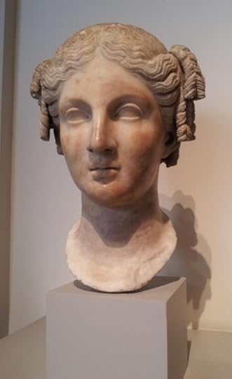 Marble Head of a Woman, Roman-Imperial Period, ca. 1st Century A.D., Copy of a Hellenistic Statue, ca. 3rd or 2nd Century BC