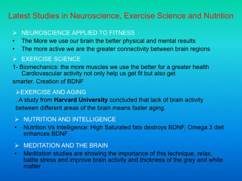 Trends in health, aging, exercise science, neuroscience and meditation