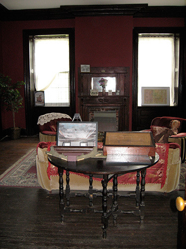 The restored superintendent's office, just inside the front door.