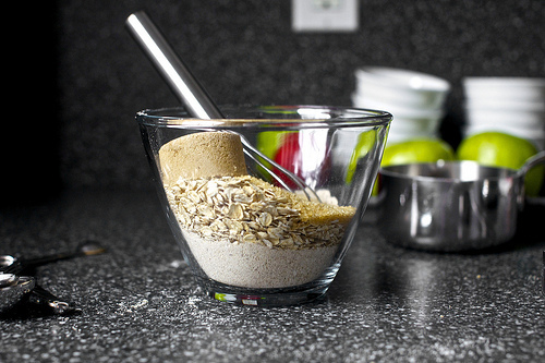 whole wheat, oats, raw, brown sugars