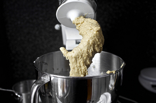 a sticky dough that doesn't stay sticky