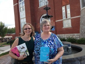 With Roni Tewksbury, director of the West GA Library system & responsible for organizing this series of events. The Buchanan Library is in the old courthouse--utterly charming. I pretended I was Perry Mason.