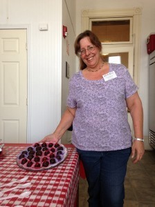 Jana, branch manager at the Buchanan Library, made truffles. Teresa Jones made truffles at the Neva Lomason library, too, but we failed to get a photo before they were all gone!