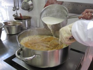 Caramel being made at Jacques Genin's in Paris