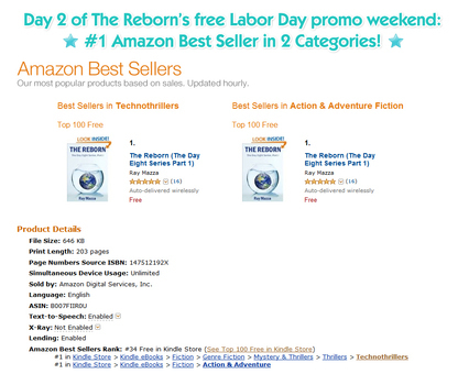 The Reborn of The Day Eight Series #1 Best Seller Technothriller and Action & Adventure