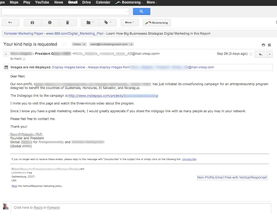 Bad Crowdfunding Example - what not to do on kickstarter