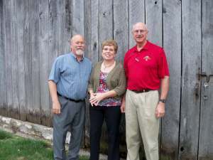 Bob and I with Bob Sandfort on the Sandfort Family Farm