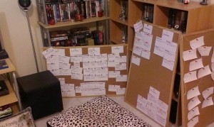 Here they are: my planning pinboards! 