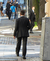 A few suit mean in the city