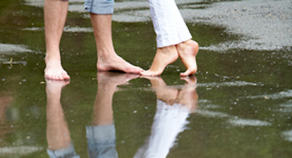 Puddles are made to be played in.