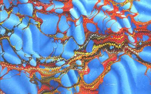 Galen Berry's paper marbling.