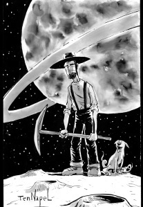 I got a strange request for a pioneer/frontiersman in space. Okie doke!