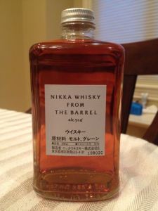 Nikka Japanese whisky which, I've been told, is crazy-good.