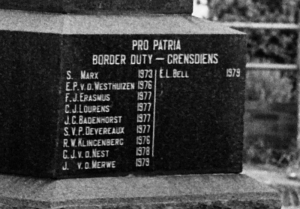 The Border War -- a facet of the War Memorial in Vryheid