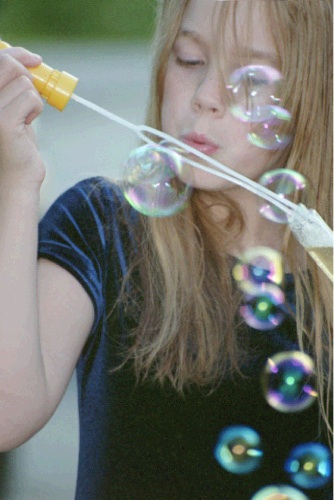 Bubble blowing