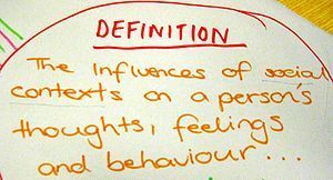 A photograph of a hand-written, student-genera...