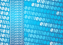 background with binary data