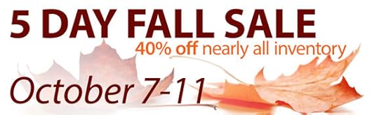 Canon Press is having it's big jolly fall sale....so stock up on some Christmas gifts now!