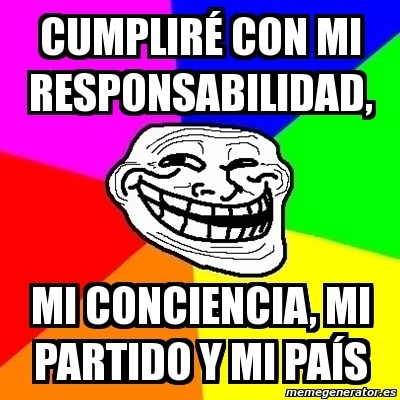Meme Aznar troll.
