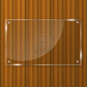 13845350-cornice-di-vetro-su-uno-sfondo-di-legno