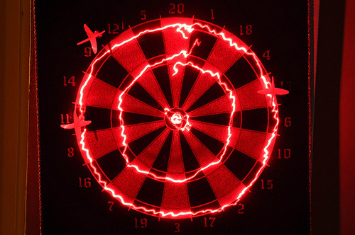 No, I don't think of journos as dartboards, but this image was too perfect to not use. CC photo credit: Flickr user raindog