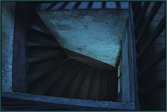 Wikimedia photo of Vincent's stairs by WvdV, altered by me.
