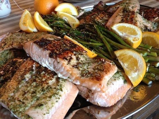 grilledpestosalmonasperges