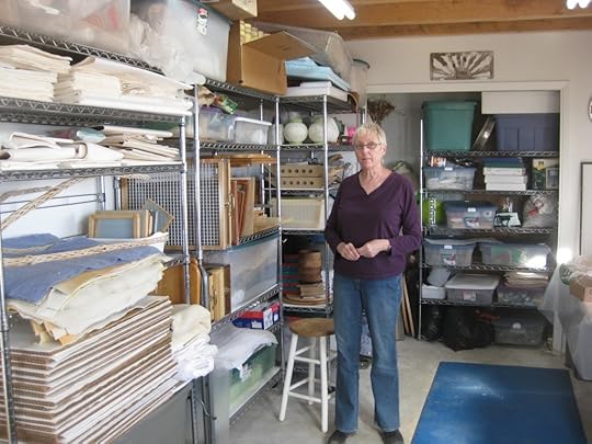 Liz Faust in her studio