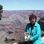 Barb at the Grand Canyon , outside El Tovar Hotel where Elsie visited in 1915