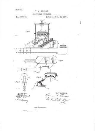 Edison Patent Diagram