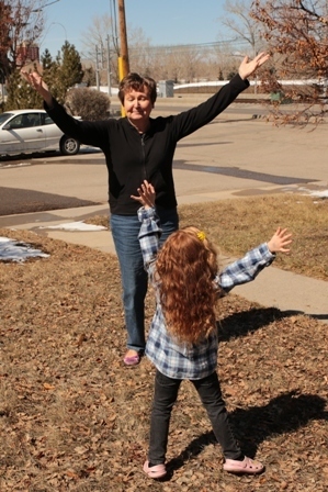 Dancing with my granddaughter