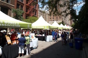 Along Dearborn at Printers Row