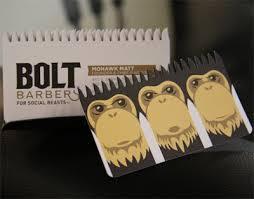 Bolt Barbers' logo. See no evil. Hear no evil. Speak no evil. 