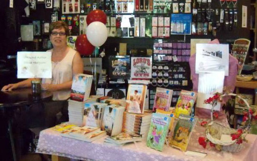 Mona at Crossroads Books and Coffee