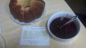 Miss Hattie's Vanilla Pound Cake and Berry Sauce