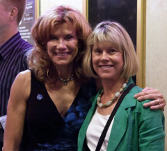 Sonia Marsh (left) with Marybeth Bond.