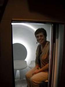 Going Up inside the Gateway Arch