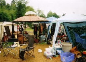 Please excuse all the photos. This is either during set-up or during take-down.