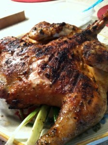 chicken off the grill