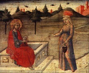 Samaritan Woman at the Well Received Living Water from Jesus