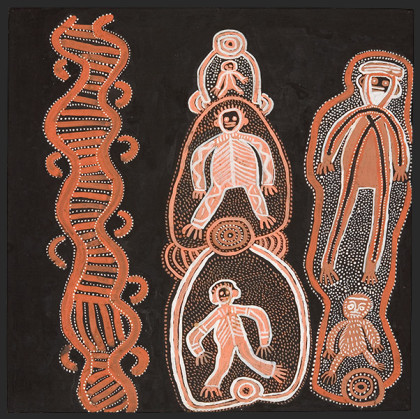 Family Bush Tucker Dreaming c.1972 Mick Namarari Tjapaltjarri