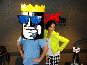 Me and Jack Head at JackFM in Sacramento! Plus love the outfit Masha from Violet Muse Boutique graciously gave me to wear! 