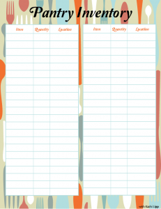 Pantry Inventory