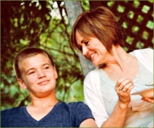 Brenda with her son, Thad