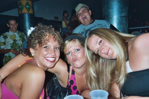 guy smiling in background of picture