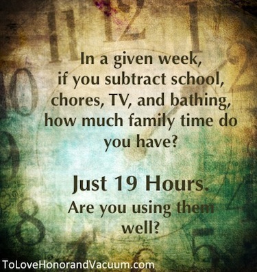 How Much Family Time do you Really Have in a Week?